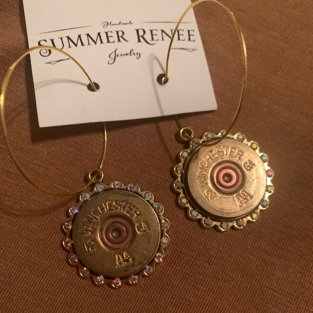 108. Shotgun shell earrings
